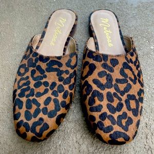 Matisse Leo Animal Leopard Print Slip On Mules
